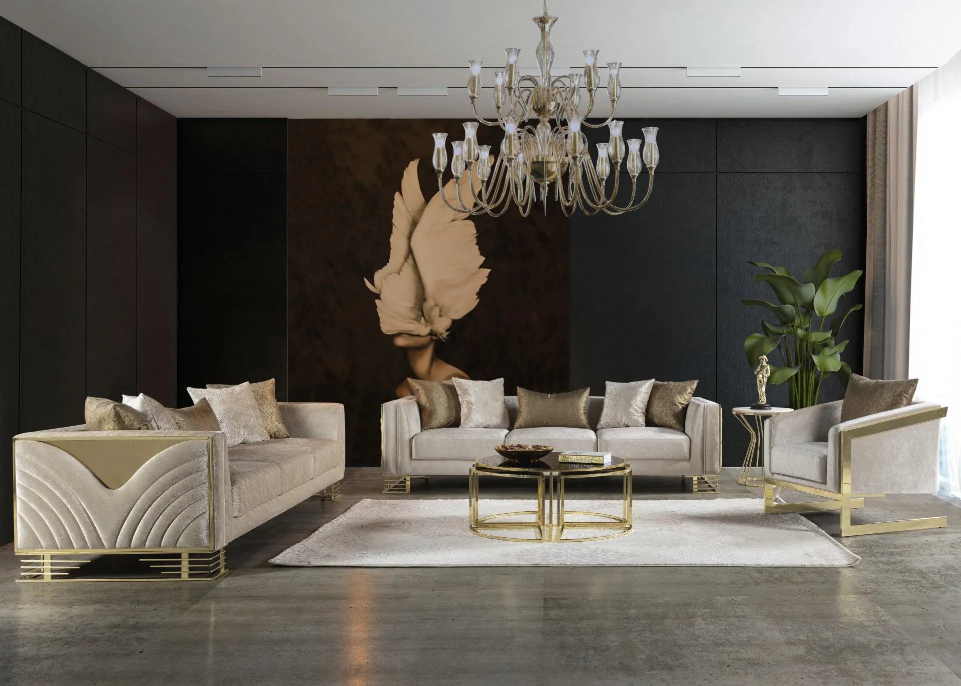 Bella Gold Koltuk Takımı 